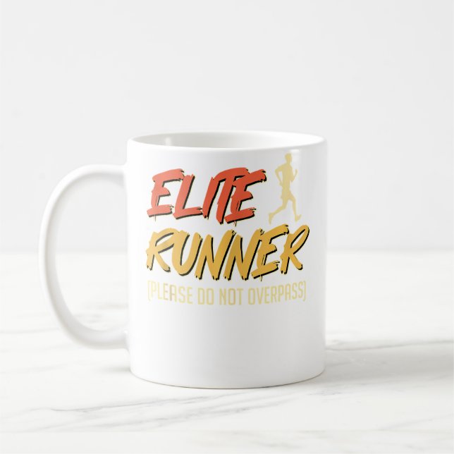 Mug Coureur élite en course Merci de ne pas dépasser D (Gauche)