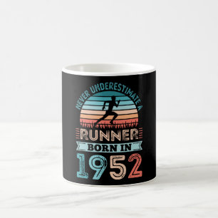 Mug Coureur né en 1952 70e anniversaire Gift Running 