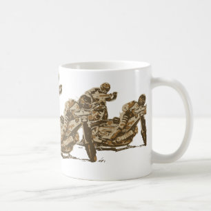 Mug Coureurs de moto de speed-way