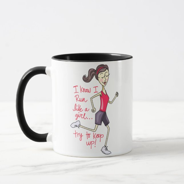 Mug Courez comme une fille (Gauche)