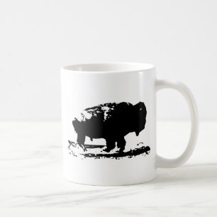 Mug Courir Buffalo Bison Pop Art