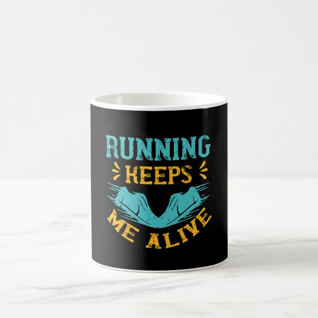 Mug Courir - Courir me maintient en vie (Centre)
