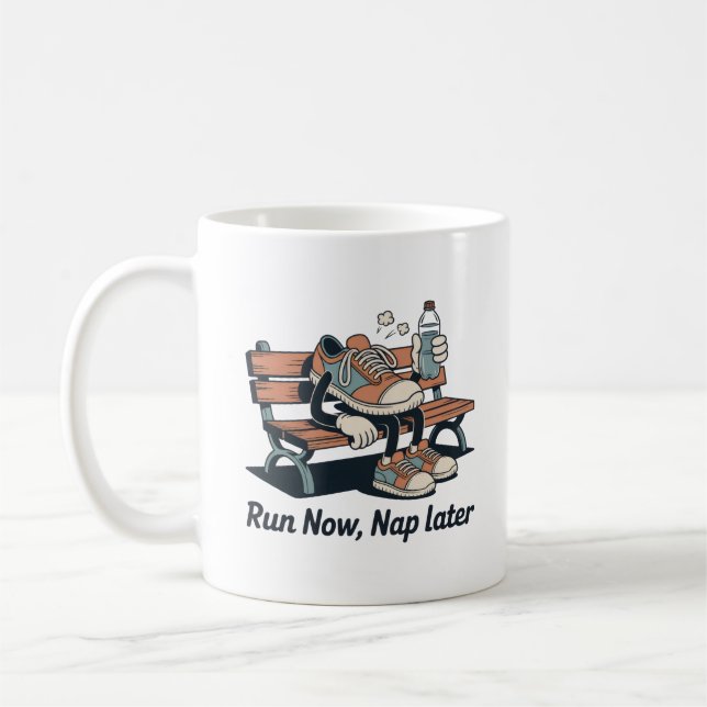 Mug Courir maintenant, faire la sieste plus tard – Cad (Gauche)