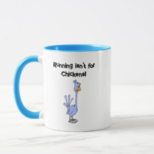 Mug Courir n’est pas pour les poulets - Humour de mara