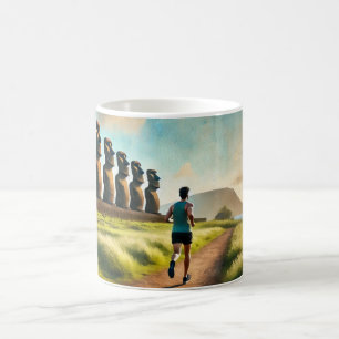 Mug Courir sur l'île de Pâques