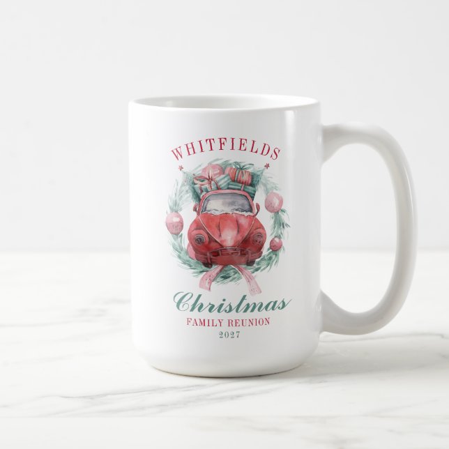 Mug Couronne botanique de Noël familiale assortie pour (Droite)