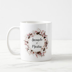 Mug Couronne d'art customisée en fleurs