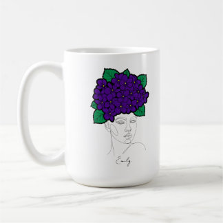Mug Couronne d'art personnalisée de la fleur de naissa