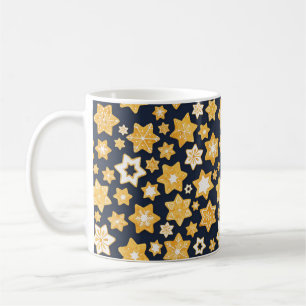 Mug Couronne de biscuits de Noël avec Arrière - plan g