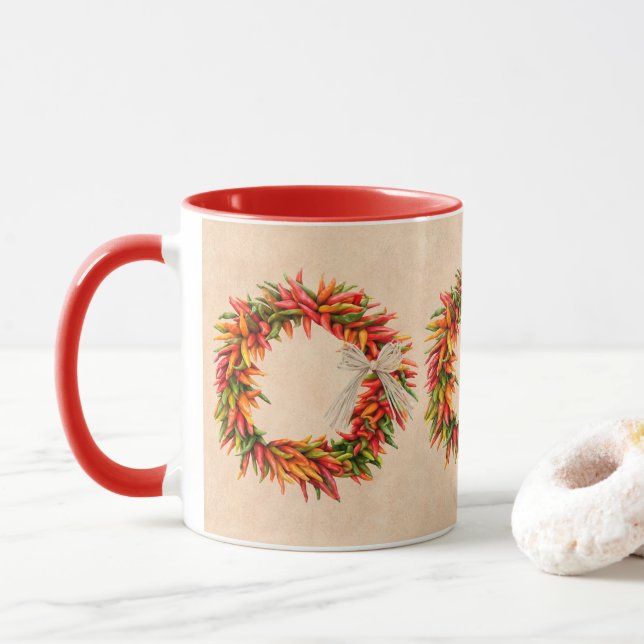 Mug Couronne de Chile Colorée du Sud-Ouest  (Avec donut)