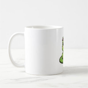 Mug Couronne de fleurs de grenouille mignonne Art auto