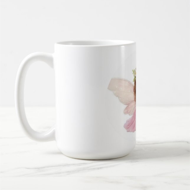 Mug Couronne de fleurs magique adorable bébé fée (Gauche)