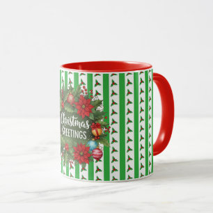 Mug Couronne de Noël aux couleurs des fêtes