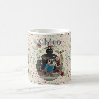 Mug Couronne de Noël de la forêt de feuillus persistan