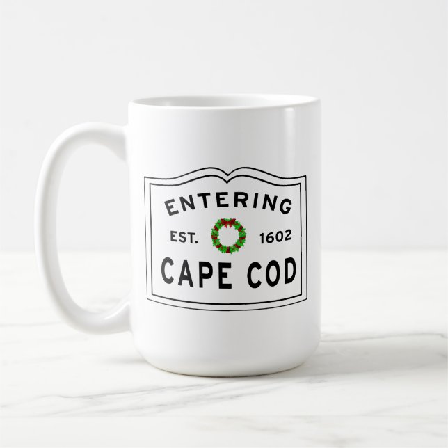 Mug Couronne de Noël entrant Cape Cod (Gauche)