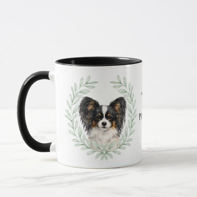 Mug Couronne de papillon en eucalyptus Monogramme (Gauche)