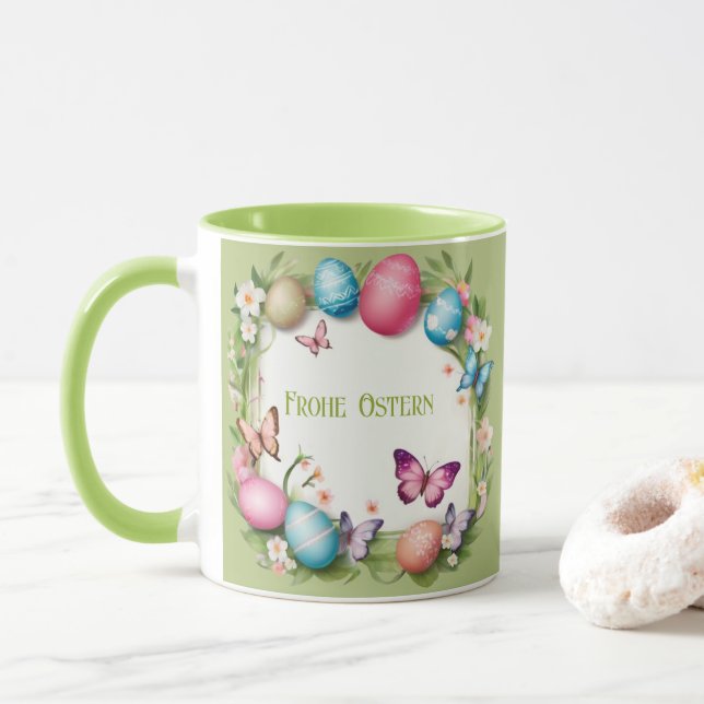 Mug Couronne de Pâques : Joyeuses Pâques (Avec donut)