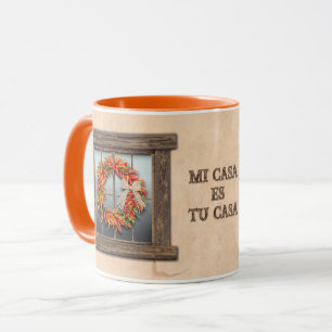 Mug Couronne de poivrons Ristra du Sud-Ouest du Chili