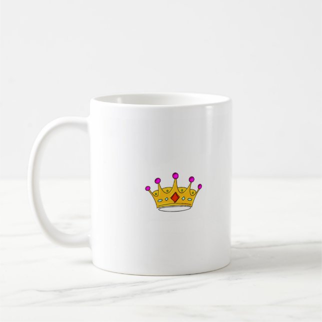 Mug Couronne de princesse, couronne de prince, thème d (Gauche)