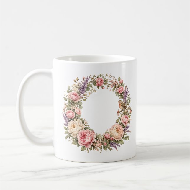 mug couronne de roses  (Gauche)