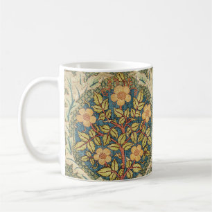 Mug Couronne de roses de William Morris, art floral vi