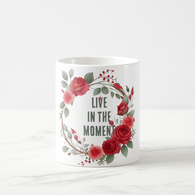 Mug Couronne de roses rouges (Centre)