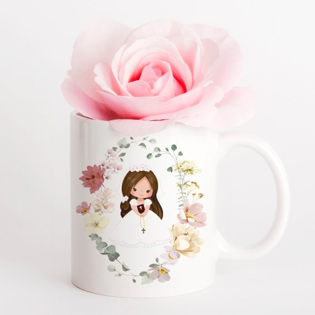 Mug Couronne de verdure pour la première communion de  (Créateur téléchargé)