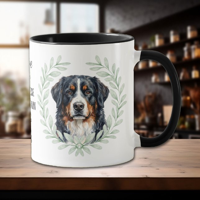 Mug Couronne d'eucalyptus Bouledogue de montagne berno (Créateur téléchargé)