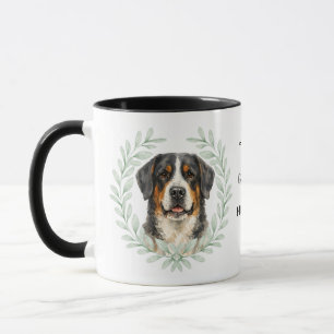 Mug Couronne d'eucalyptus Chien de montagne suisse Mon