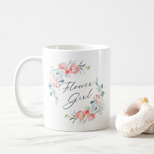 Mug Couronne florale de jardin français Citation de fi
