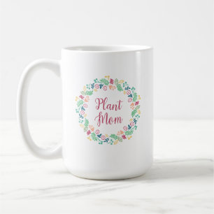 Mug Couronne florale de maman plante colorée
