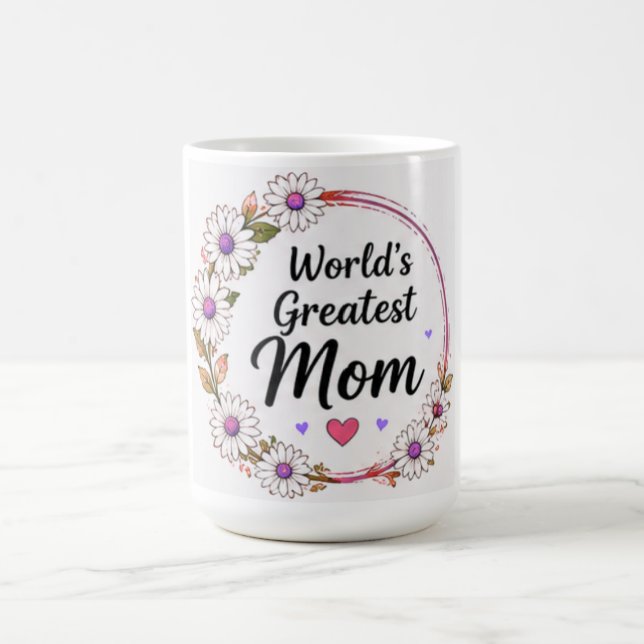 Mug Couronne florale de marguerite pour la plus grande (Centre)
