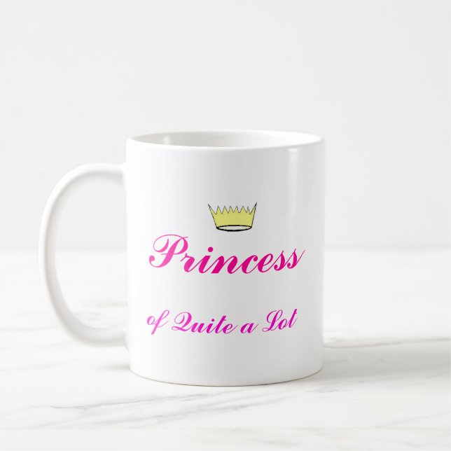 Mug Couronne, princesse, d'énormément (Gauche)