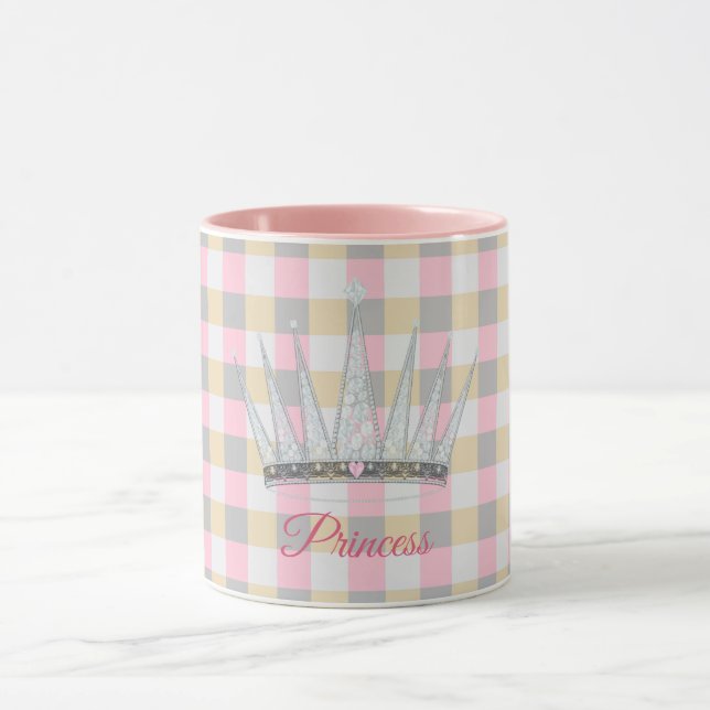 Mug Couronne rayée de princesse royale (Centre)