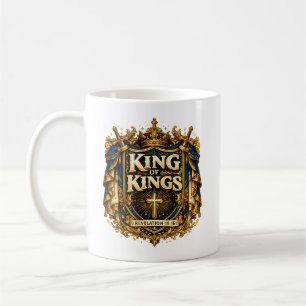 Mug Couronne Royale Croix Crête Cadeau de Foi Roi des