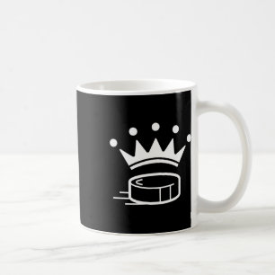 Mug Couronne royale de palet de hockey drôle pour joue