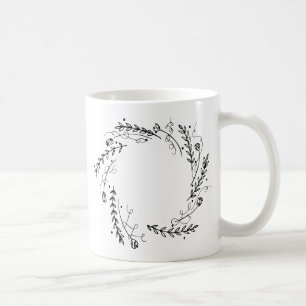 Mug Couronne vintage de fleurs