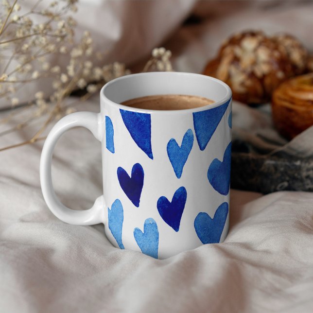 Mug Cours de jour Valentines explosion - bleu (Créateur téléchargé)