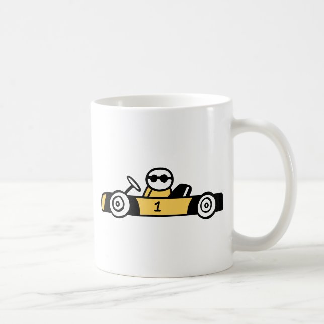 Mug Course automobile, course automobile (Droite)