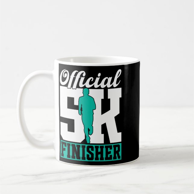 Mug Course de 5 km Finition Course à pied Coureur Perf (Gauche)