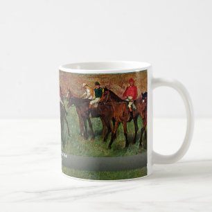 Mug Course de cheval avant le début par Edgar Degas