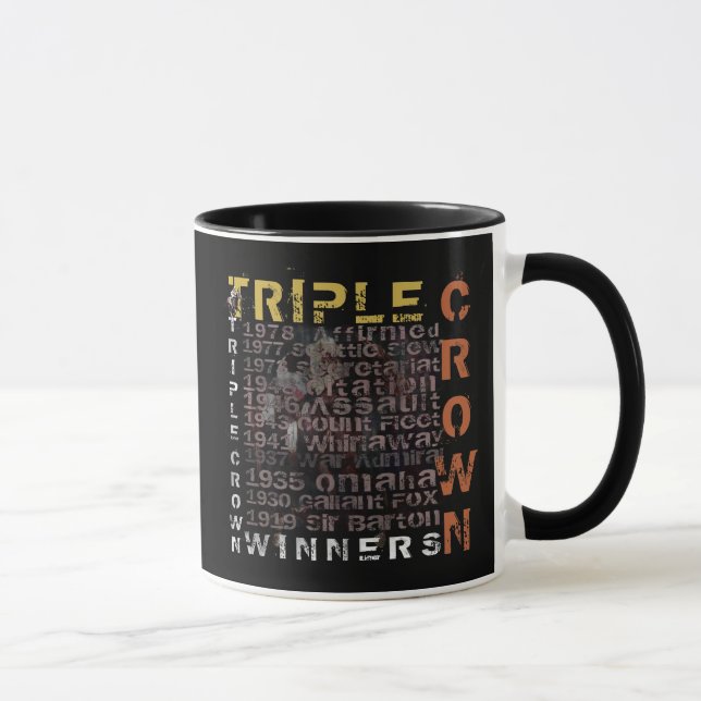 Mug Course de chevaux de gagnants de Triple Crown (Droite)