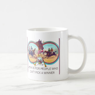 Mug Course de chevaux drôle - travaillez pour les