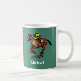 Mug Course de chevaux personnalisée