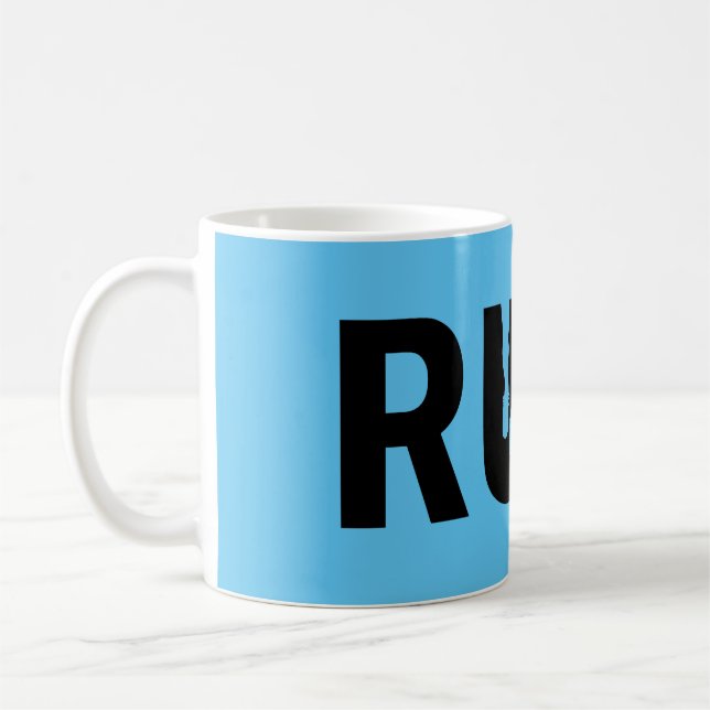 Mug Course de silhouette pour le marathon de coureur (Gauche)