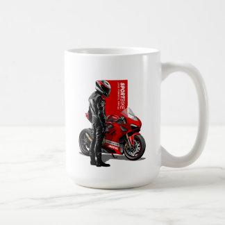 Mug Course de Superbike Passion Maximale Graphique de