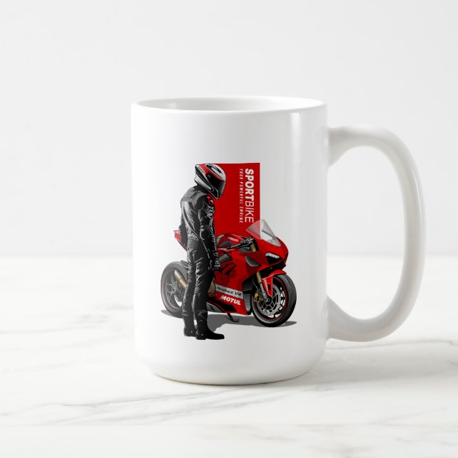 Mug Course de Superbike Passion Maximale Graphique de  (Droite)