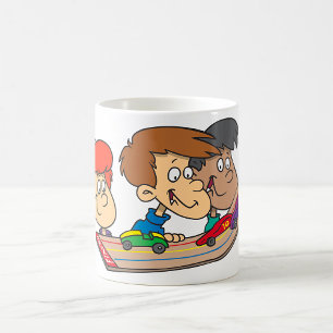Mug Course de voitures en bois pour enfants