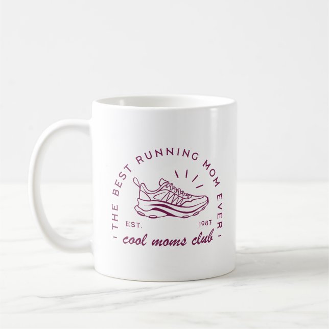 Mug Course en cours cool maman club meilleur coureur a (Gauche)