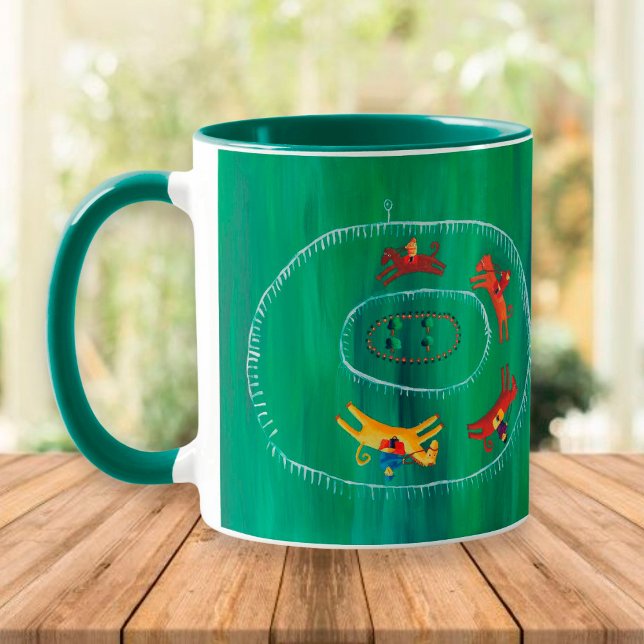 Mug Course hippique moderne (Créateur téléchargé)